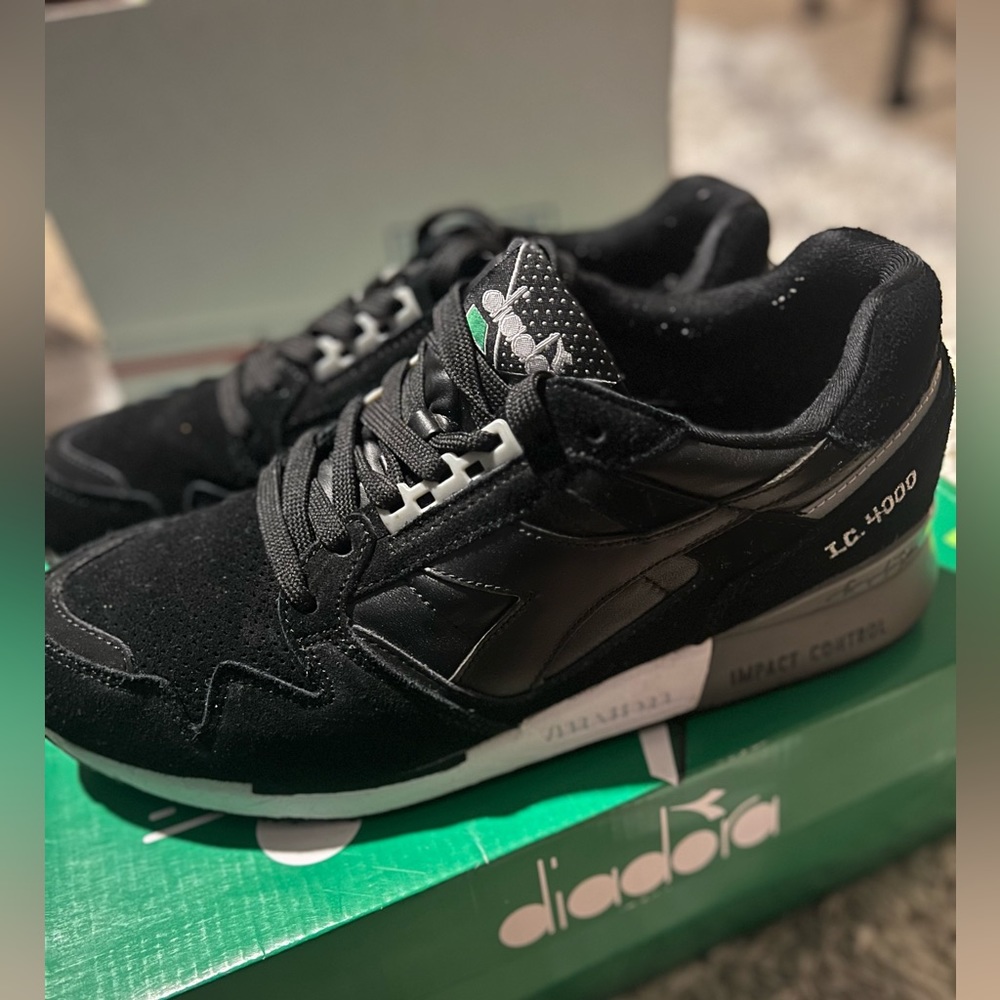 Diadora I C 4000 Premium Men’s Black Suede